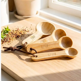 Bamboo Measuring Spoons Set