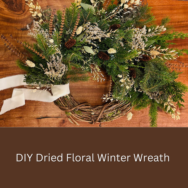 WORKSHOP Dried Floral Winter Wreath