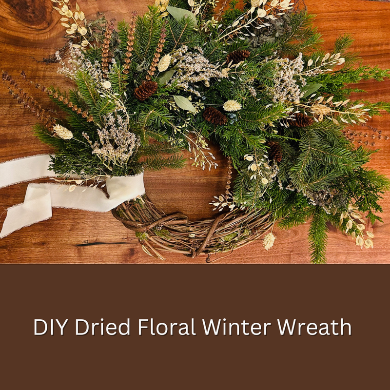 WORKSHOP Dried Floral Winter Wreath