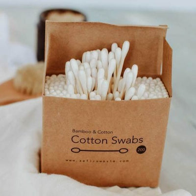 Bastoncillos De Algodón De Bambú NAKOA - 800 Unidades (4 Paquetes), Sostenibles, Biodegradables